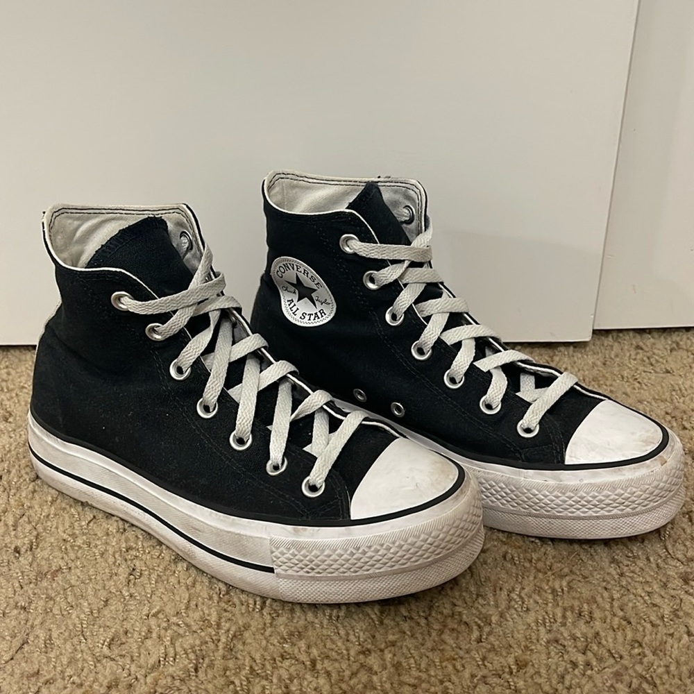 Black Platform Converse - image 1